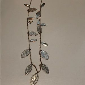 Gold leaf necklace